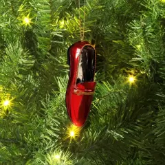 4" Christmas Resin Fancy Loafers Ornament Red - Wondershop&trade;