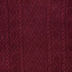 Hope & Henry Men's Mock Neck Cable Button Sweater with Flecks