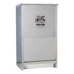 Little Giant CH50 Indoor and Outdoor Dry Food Automatic Heavy Gauge Steel Dog Feeder Chow Hound with 50 Pound Capacity (3 Pack)