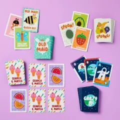 Family Card Games Classics - Gigglescape&trade;: Kids Playing Cards, Classic Board Games, 2-6 Players, Ages 4+
