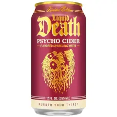 Liquid Death Psycho Cider Sparkling Water - 6pk/12oz Cans