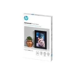 HP Advanced Photo Paper, Glossy, 65 lb, 4 x 6 in. (101 x 152 mm), 50 sheets F4T22A