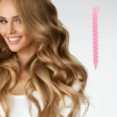 Unique Bargains Women's Screw Hair Rollers 5.91"x0.79" Pink 20pcs