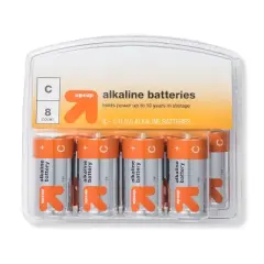 C Batteries - 8ct - up & up&trade;