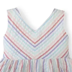 Hope & Henry Girls' Seersucker Swing Dress, Toddler