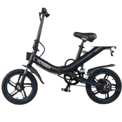 Voyager Pro ebike - Electric bike with dual hydraulic disc brakes, front and rear suspension and 16&rdquo; pneumatic tires