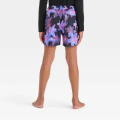 Boys' May Lilies Swim Trunks - art class&trade; Black and Purple