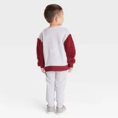 Toddler Boys' Marvel Spider-Man Solid Top and Bottom Set - Red/Gray