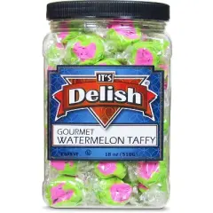 Watermelon Taffy Chews by It's Delish, &ndash; 18 Oz Jumbo Container