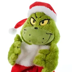 Dr Seuss How the Grinch Stole Christmas Grinch 24" 3D Plush Stocking