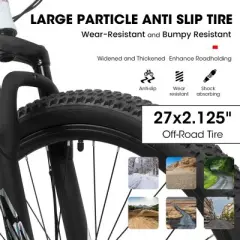 Gulches Bicycles 27-Inch All-Terrain Conqueror MTB - 21-Speed Adventure for Men and Women