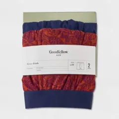 Men's Floral Boxer Briefs 2pk - Goodfellow & Co&trade; Dark Orange/Red