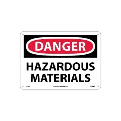 National Marker Danger Signs; Hazardous Materials 10X14 .040 Aluminum D164AB