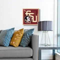 NCAA Florida State Seminoles 3D Logo Series Wall Art - 12"x12"