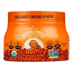 SweetLeaf Monk Fruit Organic Sweetener Granular - Case of 6/8.47 oz