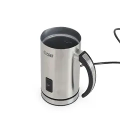COMMERCIAL CHEF Milk Frother with 360 Cordless Base, Stainless Steel
