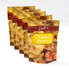 Hall's Peanut Brittle Snack Bags, 3.5 oz (5 count)