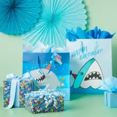 20sq ft 'Happy Birthday' Gift Wrapping Paper - Spritz&trade;: Multicolor Typography, Boys, Birthday, Spring Theme