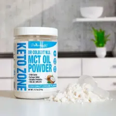 MCT Oil Drink Mix Powder - Sugar Free Coconut Cream Flavor Divine Health by Dr. Colbert - 11.11 oz