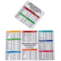 The Lakeside Collection Sets of 2 Magnetic Cooking Guides for Air Fryer or Pressure Cooker - Pressure Cooker 1 Pieces