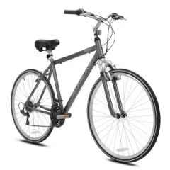 Kent Men's Ridgeway Sport 700c/28" Hybrid Bike - Gray