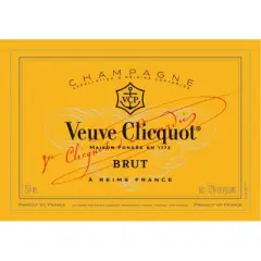 Veuve Clicquot Yellow Label Brut Champagne - 750ml Bottle
