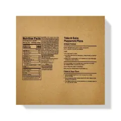 Take & Bake Pepperoni Traditional Crust Pizza -  Market Pantry&trade;