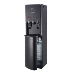 Primo Bottom Loading Water Dispenser with Single-Serve Brewing - Black: K Cup Compatible, Hot & Cold, Freestanding