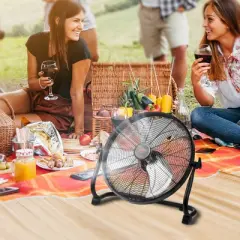 VEVOR Cordless Fan 16 in, Portable Quiet Personal Fan for Home or Office, 360 Degree Manual Pivoting Head, Stepless Speed Regulation High Velocity