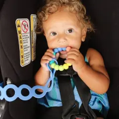 morepeas Baby Toy and Cup Strap - Blueberry