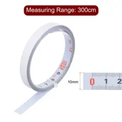 Unique Bargains Steel Left to Right Read Sticky Metric Scale Tape Measure 300cm
