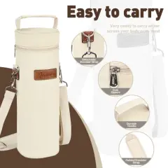 Tirrinia Single Wine Gift Bag, Portable Wine Cooler Bag, Insulated Bottle Carrier Tote, Wine Bag, Wine Lovers Must Haves, Valentine&rsquo;s Day Gift Idea