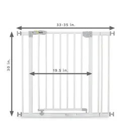 hauck Open N Stop Pressure Fit Baby & Pet Safety Gate for Home Doorway, Stairway, or Hallway