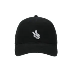 Disney Mickey Mouse Glove Black Unstructured Baseball Cap