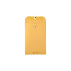 Quality Park Clasp Envelope #55 6 x 9 28lb Brown Kraft 100/Box 37855