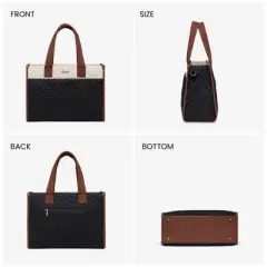 Laptop Bag for Women,15 Inch Laptop Tote Bag,Quilted Work Tote Bags Women,