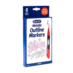 Crayola Signature 6ct Metallic Outline Markers