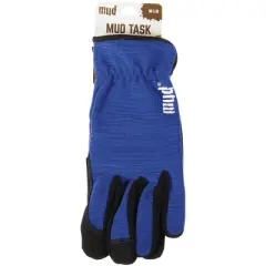 Mud Gloves  Women's Medium/Large Synthetic Leather True Blue Garden Glove MD52001TB-WML