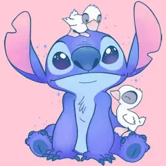 Girl's Lilo & Stitch Hanging with Ducks T-Shirt