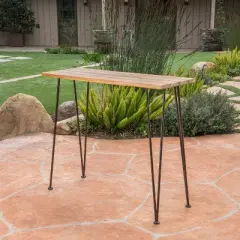 Dexmalle WOOD AND METAL BAR TABLE