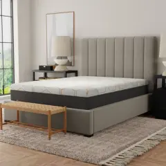 NicBex 12 Inch Copper-Gel Infused Memory Foam Mattress with Edge Support and Air Grid,Mattress in a Box,Gray