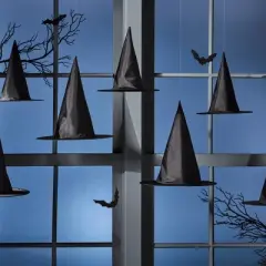 8ct Halloween Decor Kit Black Witch Hats - Hyde and EEK! Boutique&trade;: Party Decorations