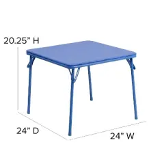 Flash Furniture Kids Colorful 5 Piece Folding Table and Chair Set