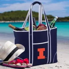 NCAA Illinois Fighting Illini Large Soft Sided Cooler Tote - 30 Cans