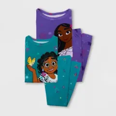 Girls' Encanto Mirabel & Isabella Snug Fit 4pc Pajama Set - Green