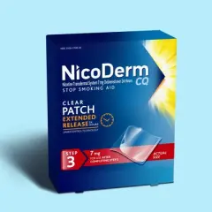 NicoDerm CQ Stop Smoking Aid Clear Patches Step 3 - 14ct