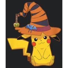 Women's Pokemon Halloween Pikachu Witch Hat Racerback Tank Top
