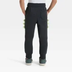 Toddler Boys' Halloween Dino Pants - Cat & Jack&trade; Black