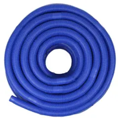 Pool Central Blow-Molded PE In-Ground Swimming Pool Cuttable Vacuum Hose 147.5' x 1.5" - Blue