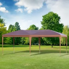 Outsunny 10' x 20' Pop Up Canopy with Sturdy Frame, UV Fighting Roof, Carry Bag for Patio, Backyard, Beach, Garden